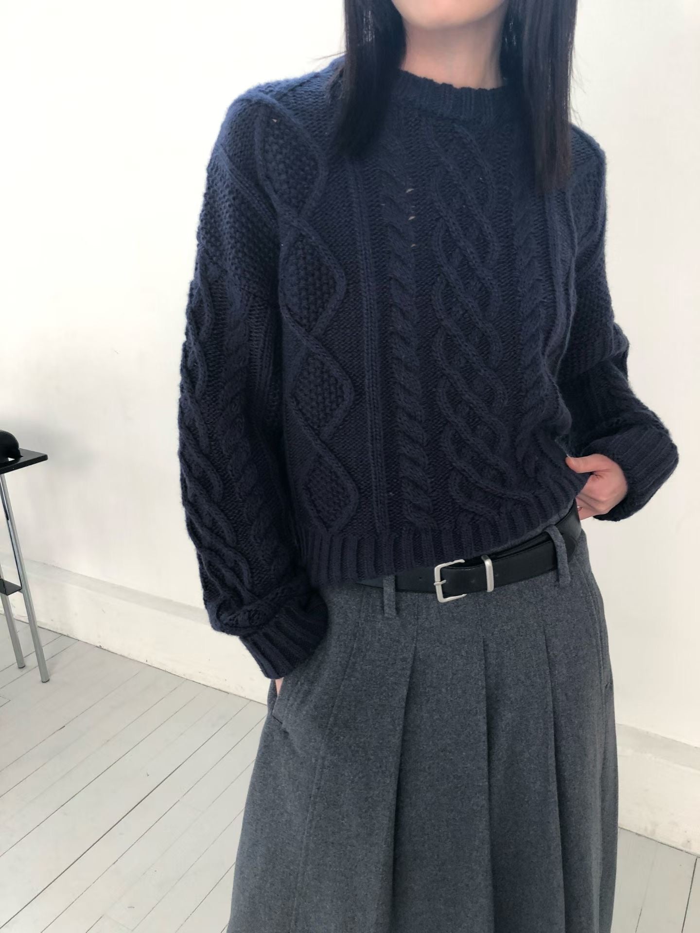 麻花針織上衣 3色