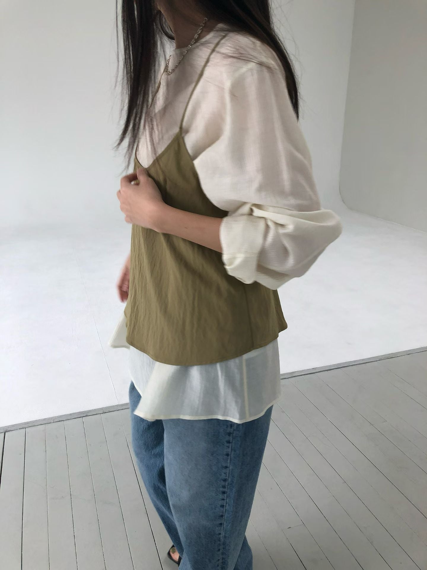 細肩綁帶背心 (2色)