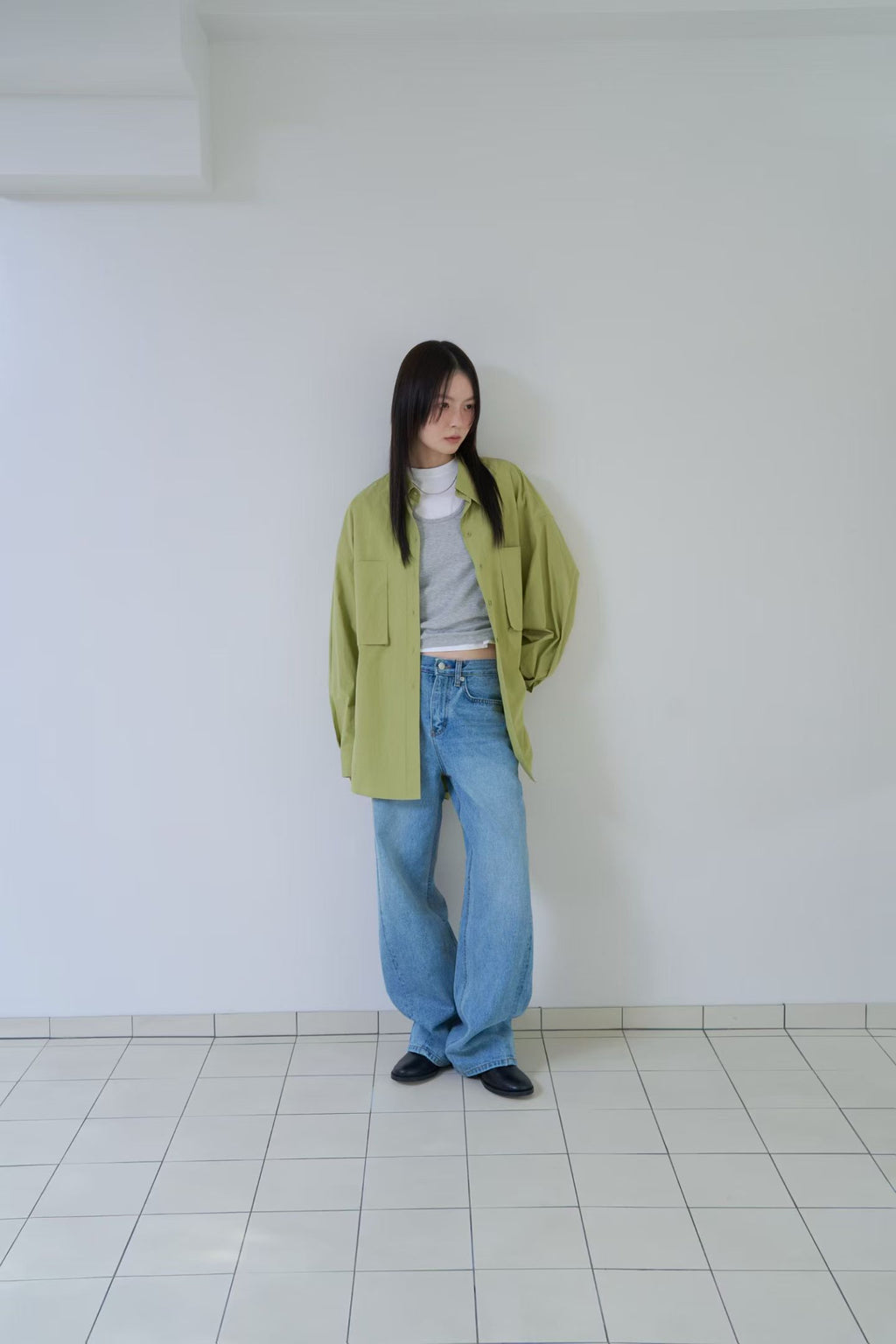 棉質口袋襯衫 (4色)