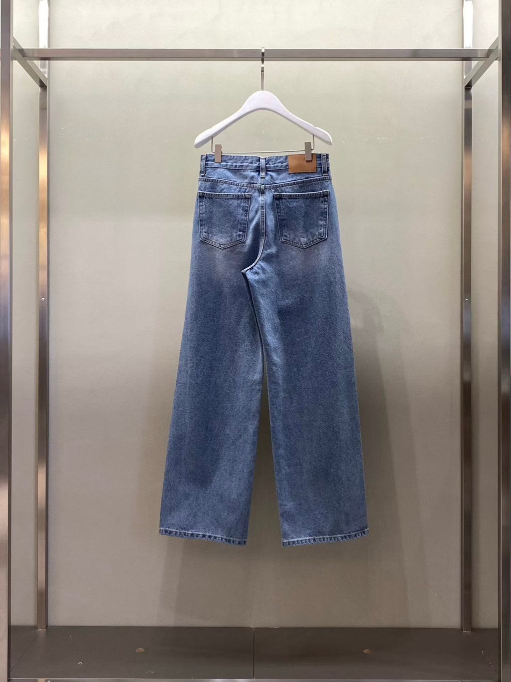 棉質寬鬆牛仔褲