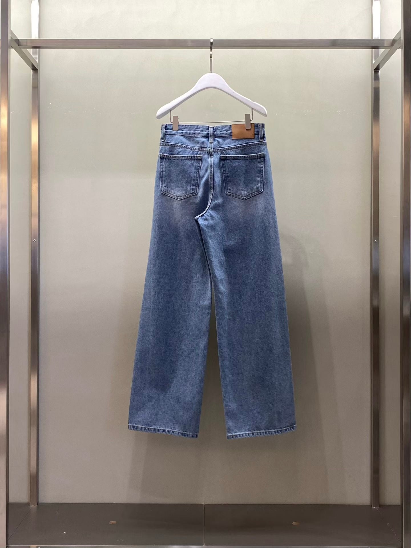 棉質寬鬆牛仔褲