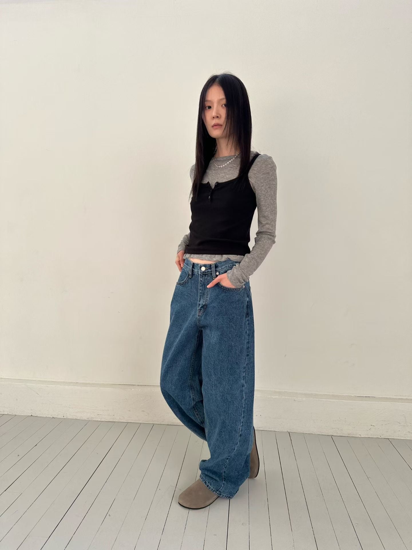 百搭牛仔褲 2色