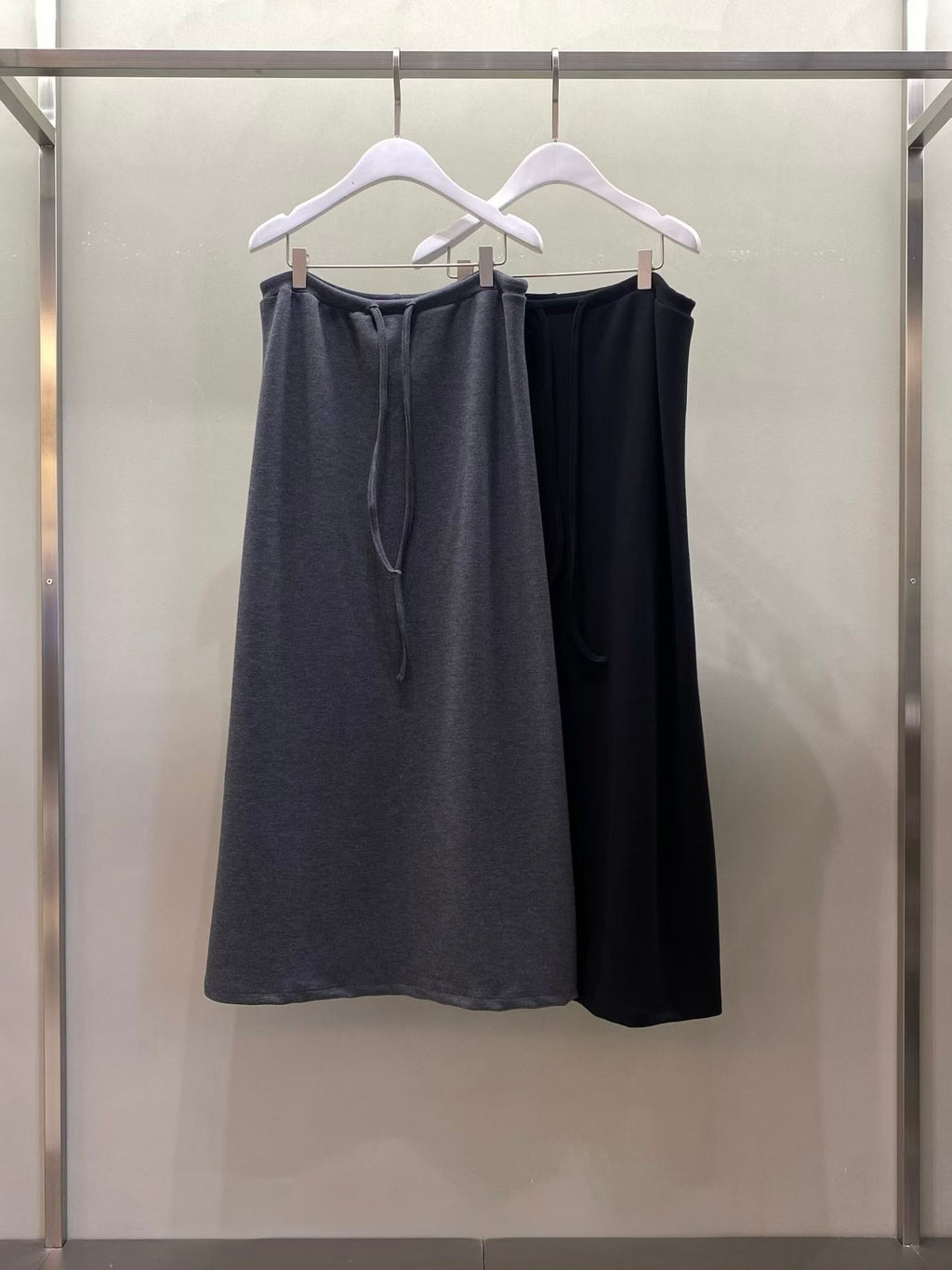 抽繩開叉長裙 (2色)