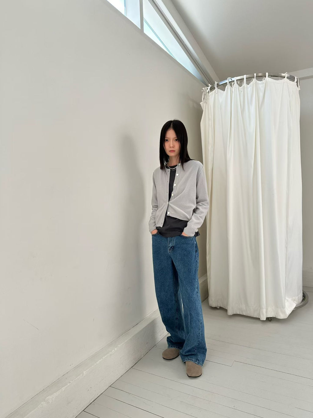 圓領針織外套 3色