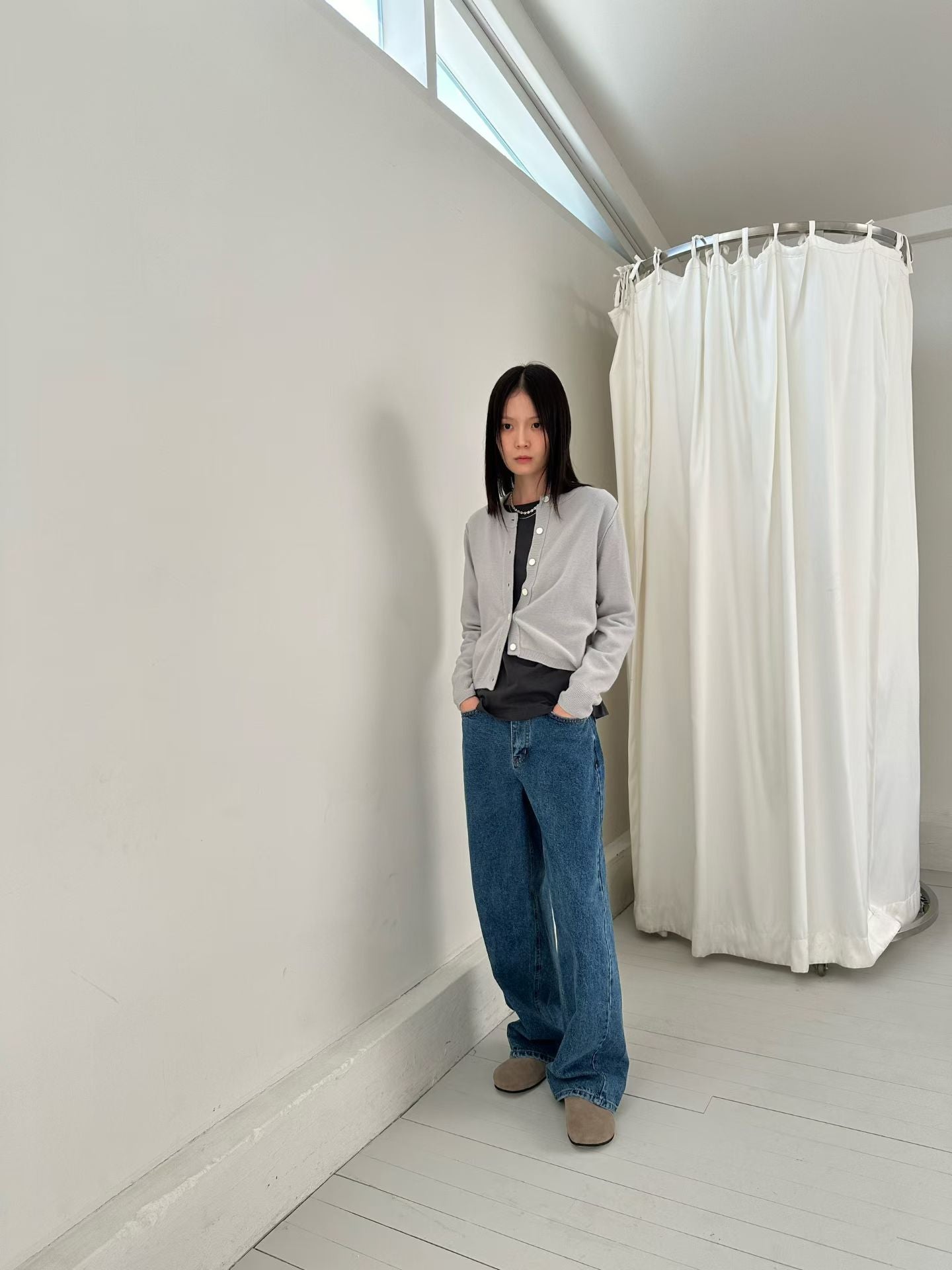 圓領針織外套 3色