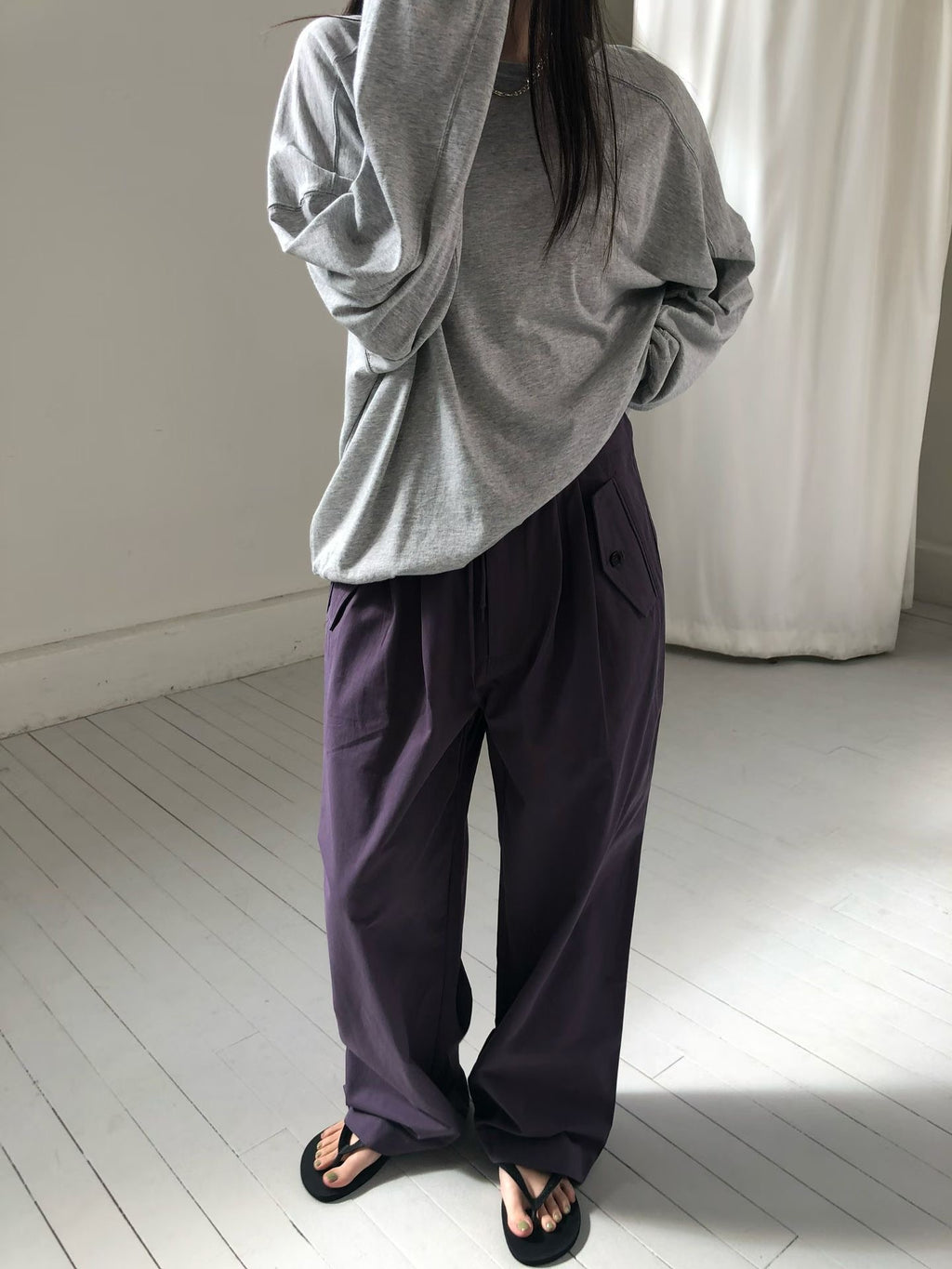 輕薄寬鬆衛衣 (4色)