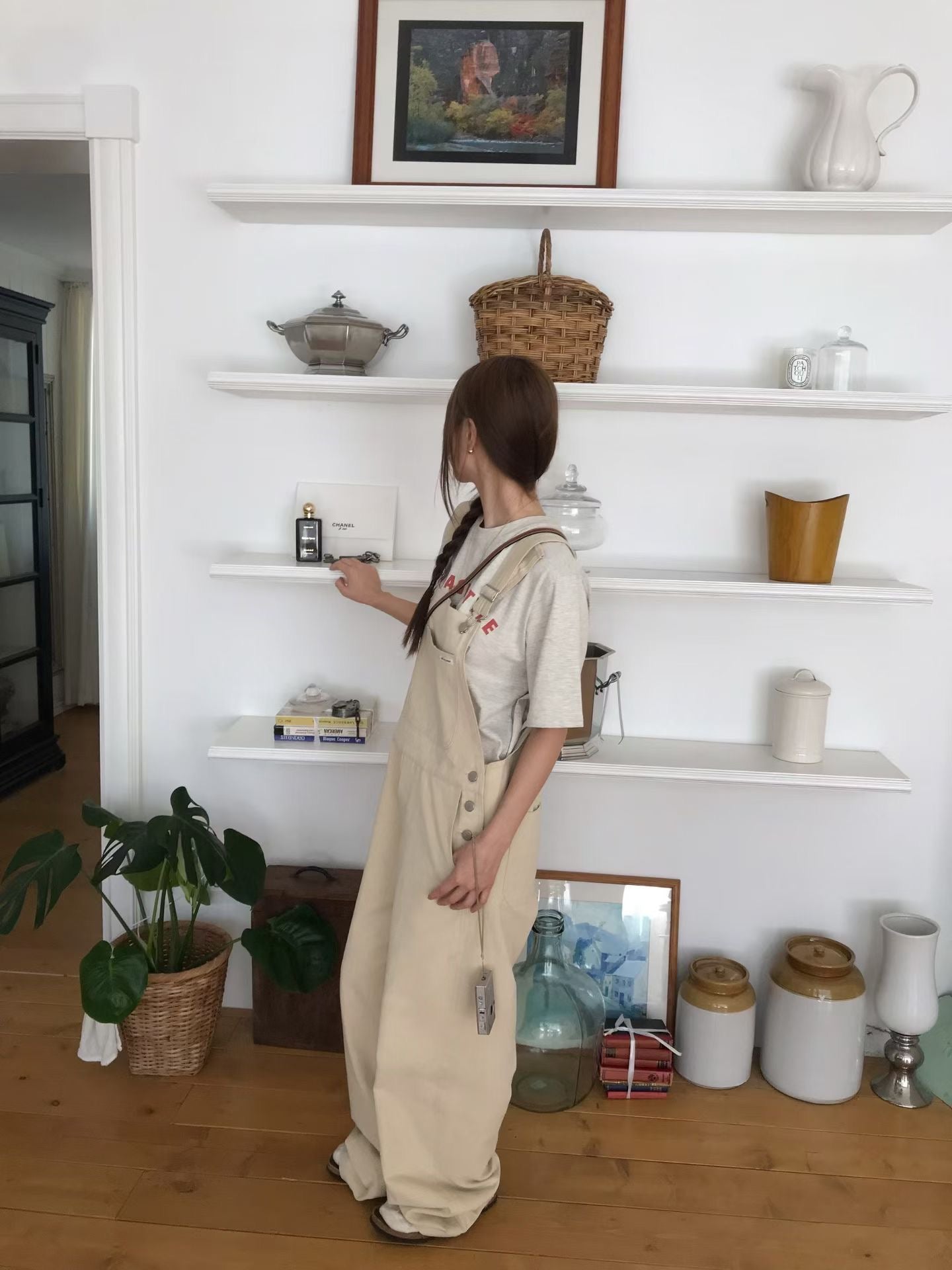 寬鬆連身長褲 3色