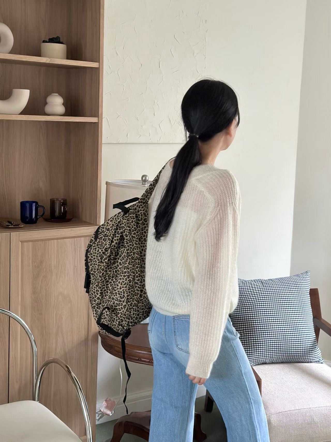 V領針織上衣 4色