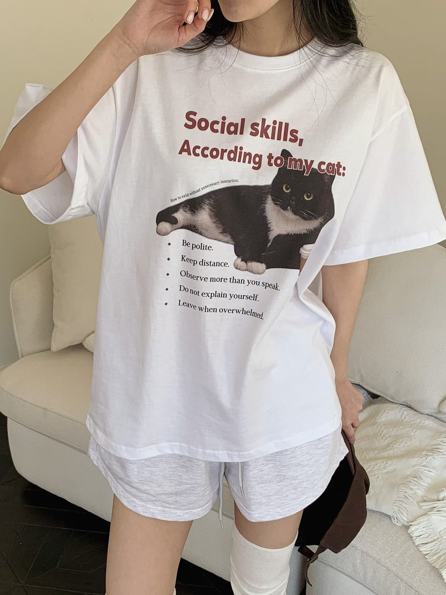Meow 短版 Tee (3 Colors)
