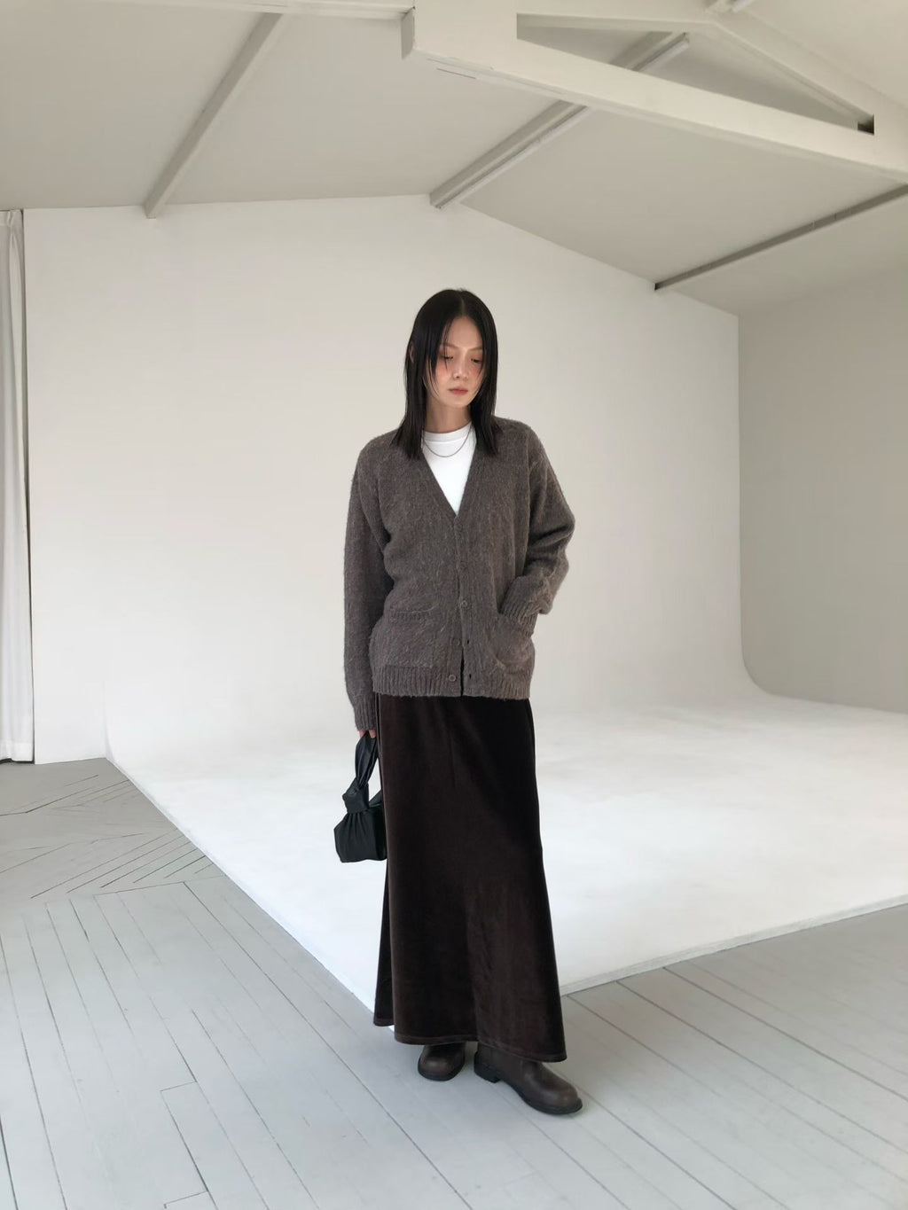 V領排釦針織外套 5色