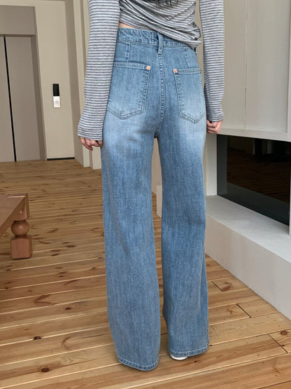 Daily Seam-Line Straight Denim