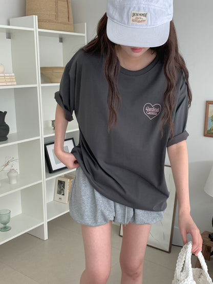 簡約心形Tee (3 Colors)