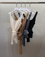 淨色針織無袖上衣 4色