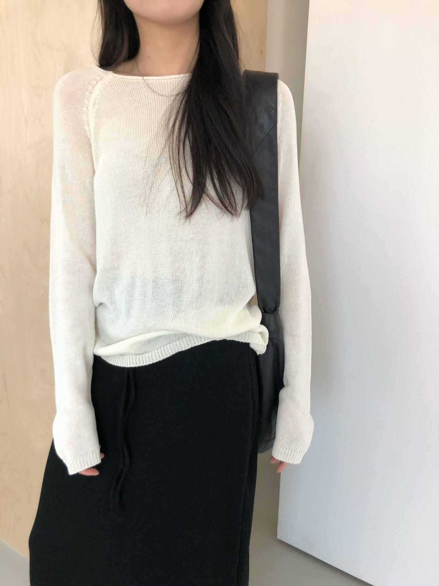 華夫格直筒長裙 (3 Colors)