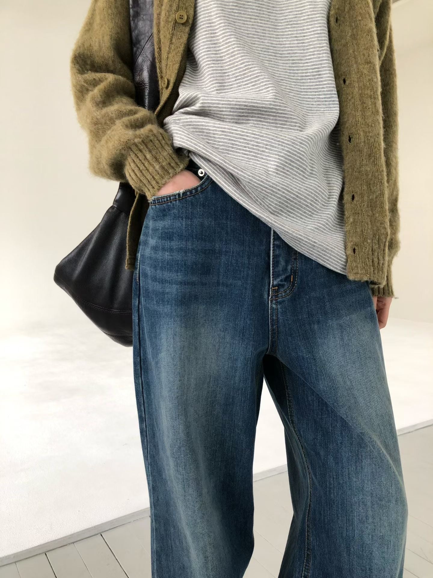 V領排釦針織外套 5色