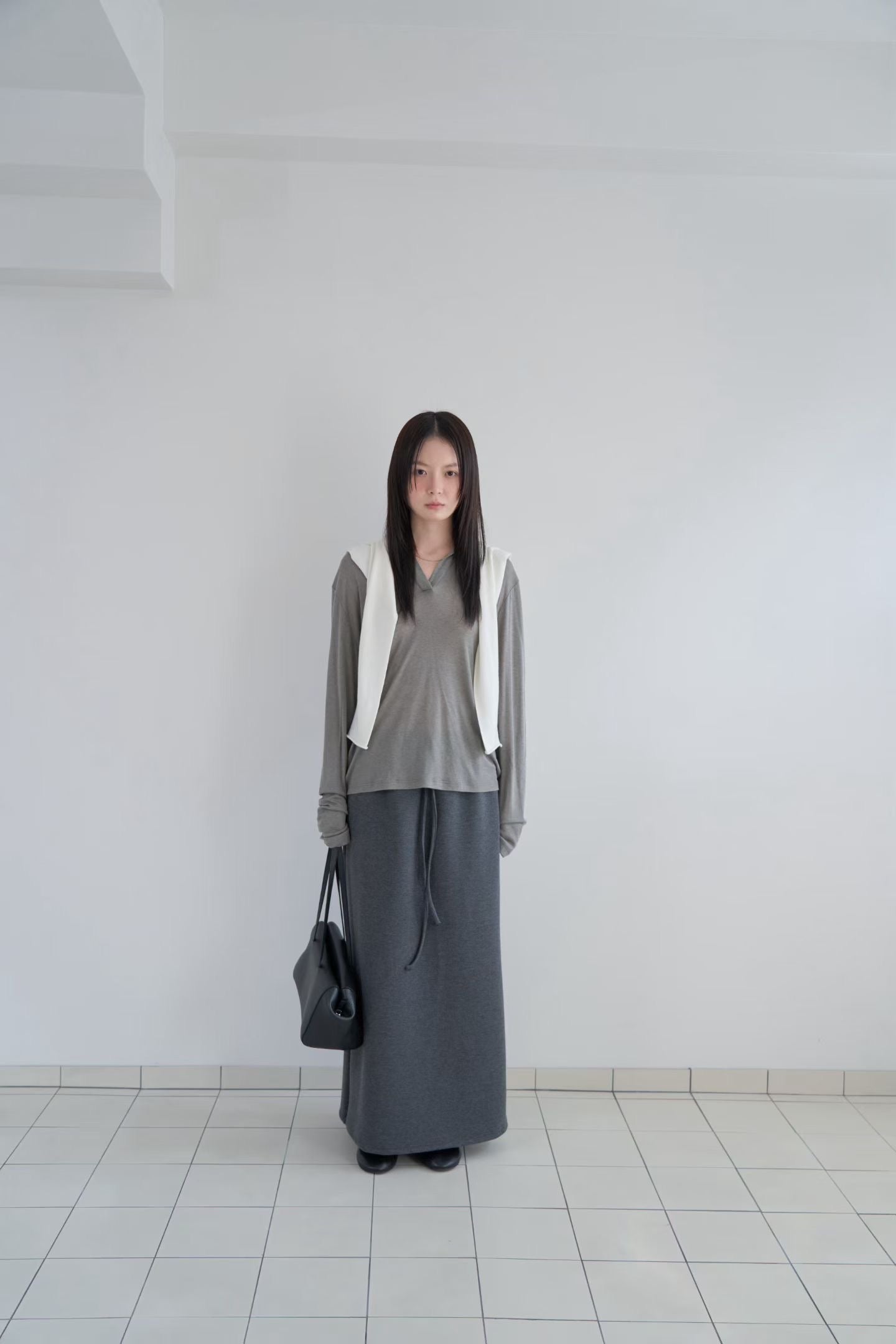 寬鬆領口Tee (4色)