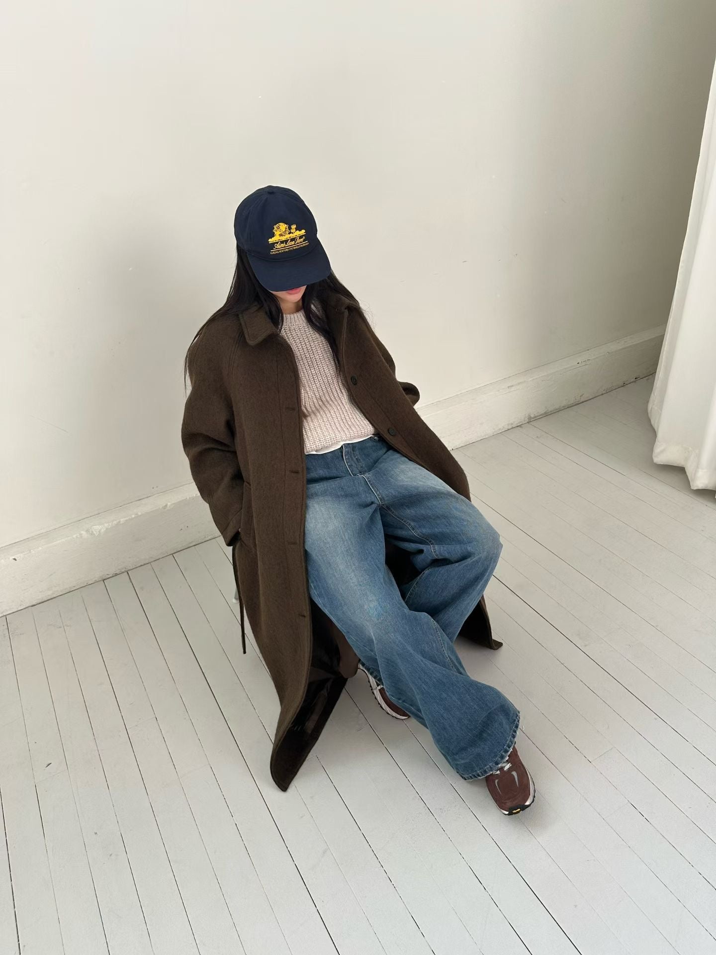 復古內刷毛牛仔褲