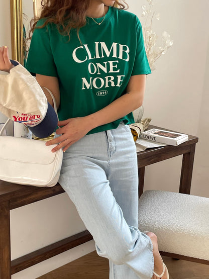 "Climb One More" 短版 Tee (3 Colors)