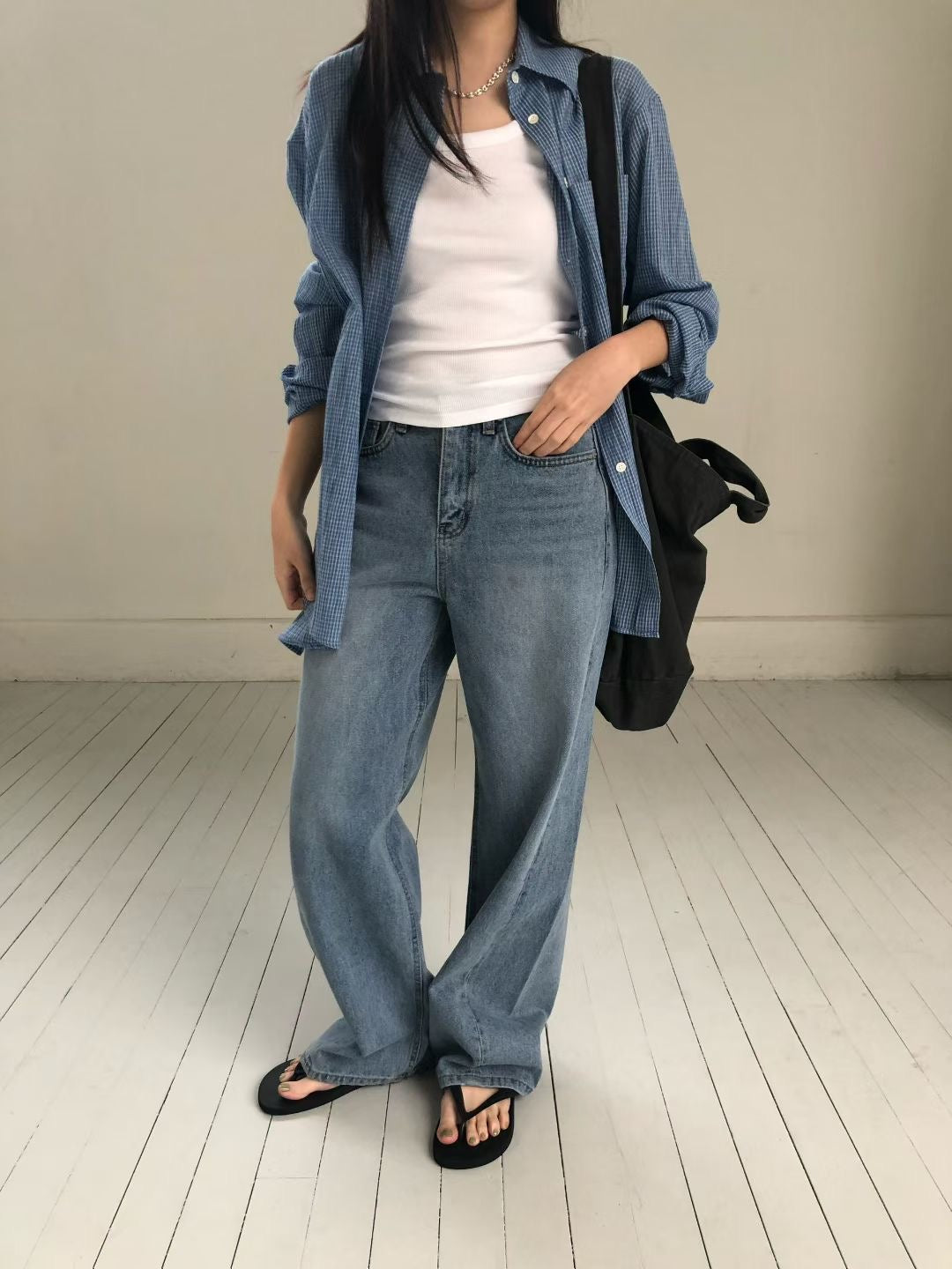 復古細格紋襯衫 (2色)