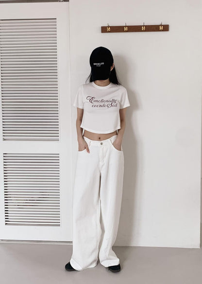 Letter 短版 Tee (3 Colors)