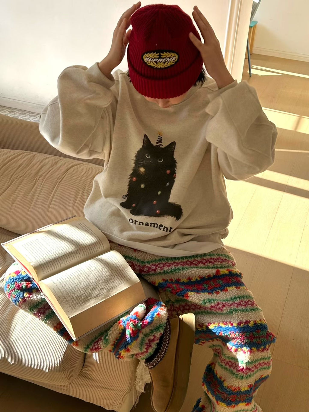 聖誕貓衛衣 2色