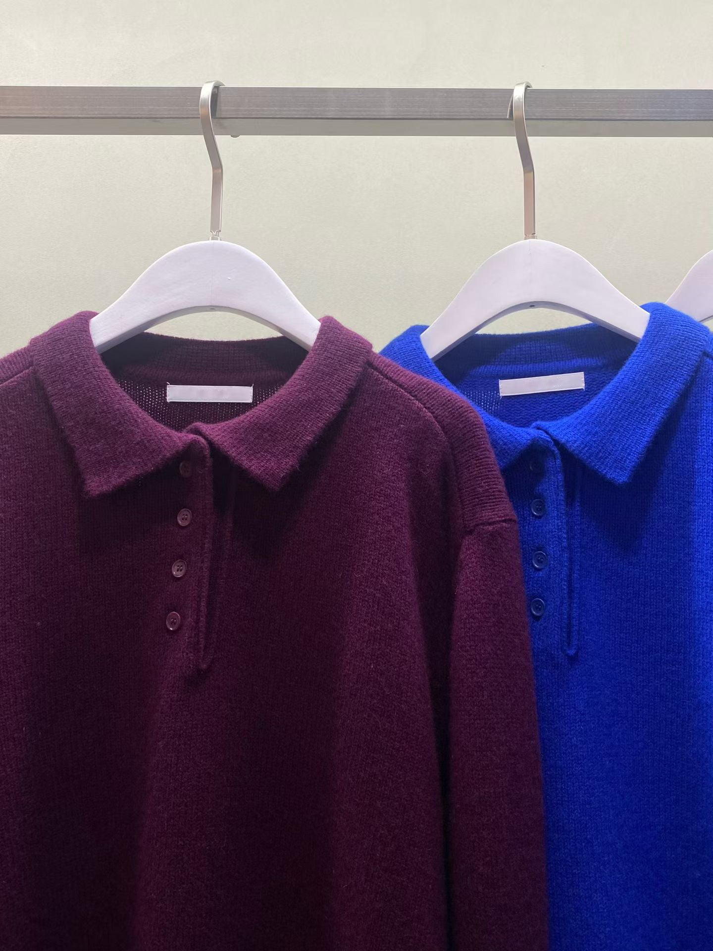 翻領針織上衣 4色