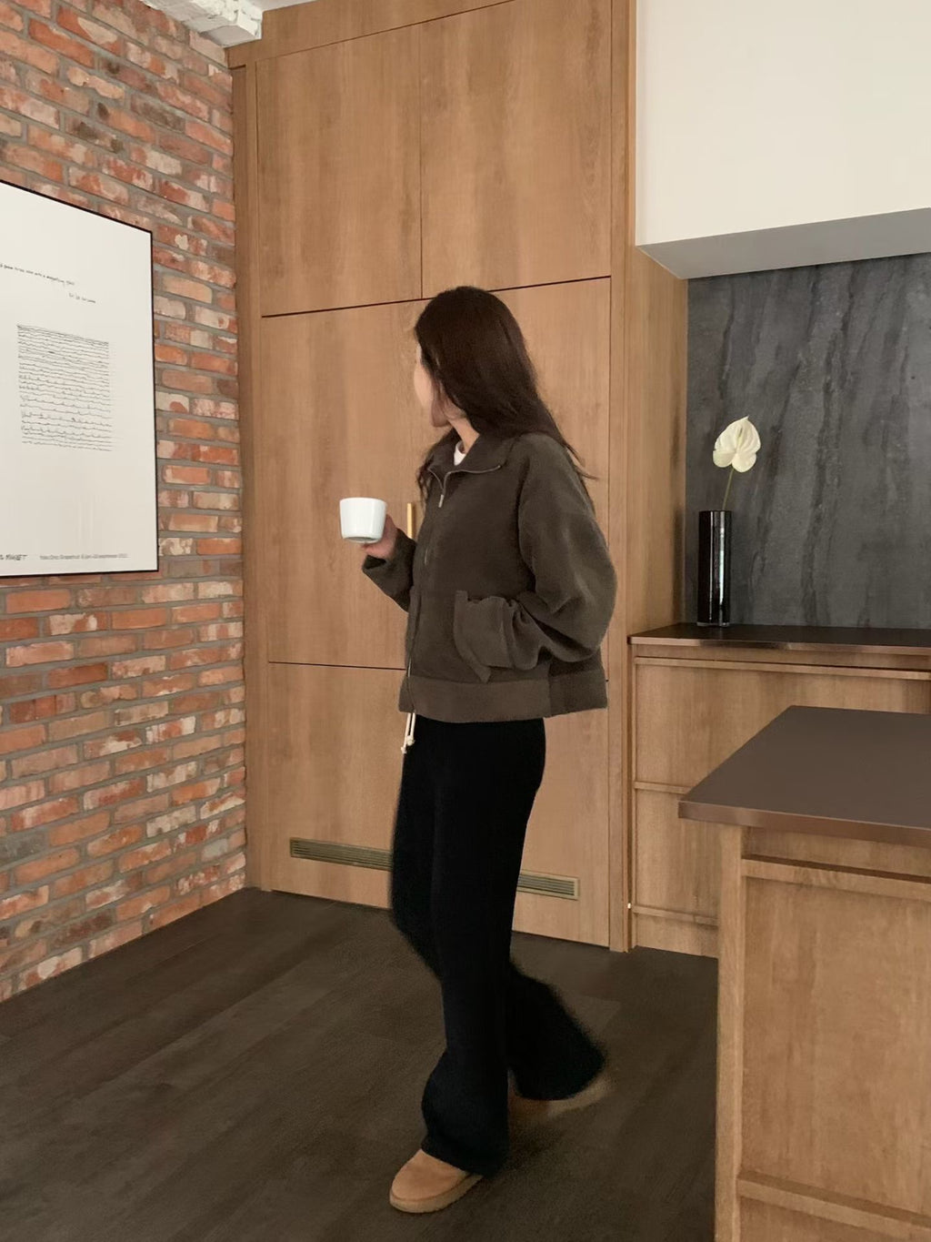 Teddy 高領外套 (2色)