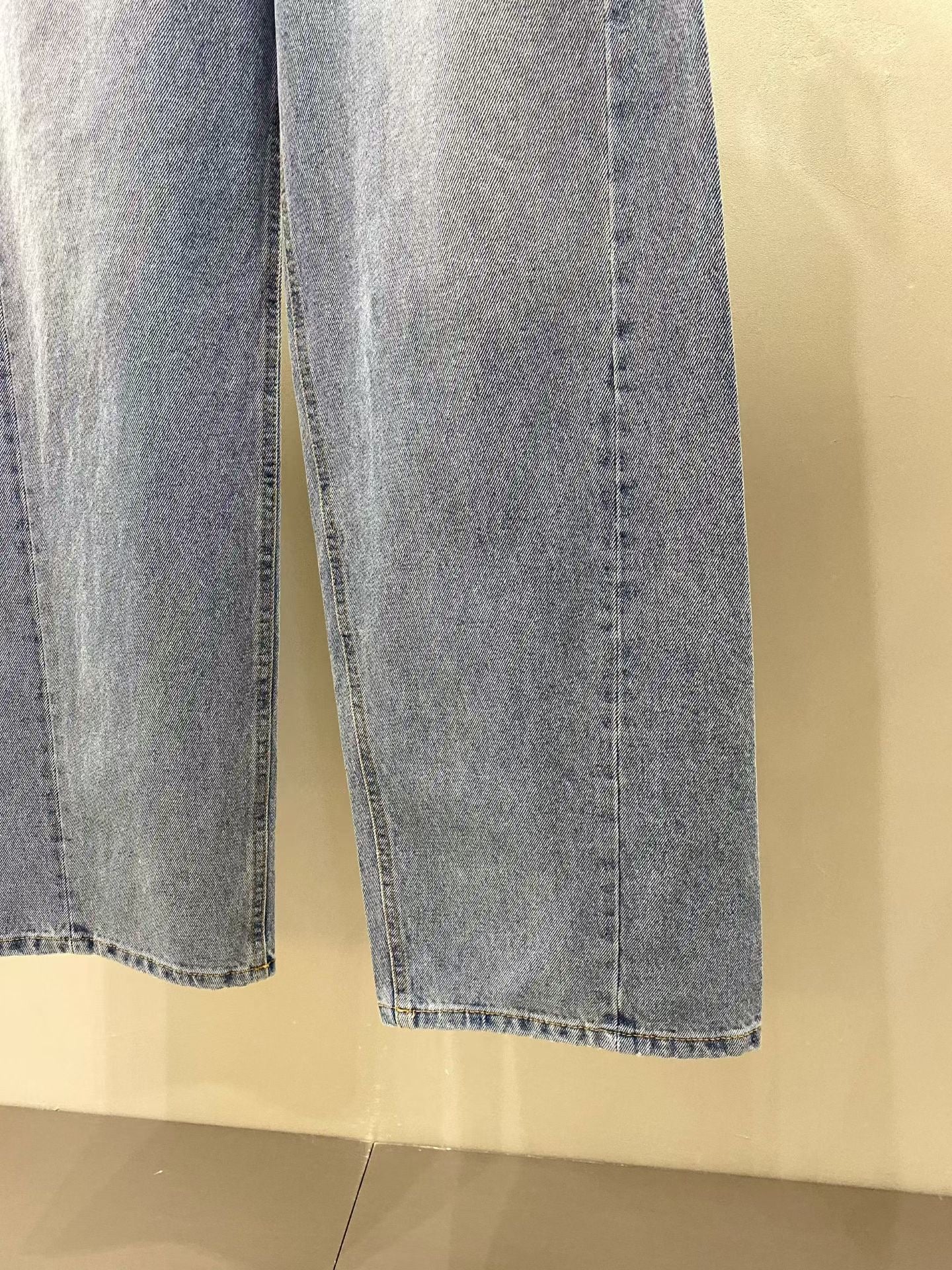 棉質寬鬆牛仔褲