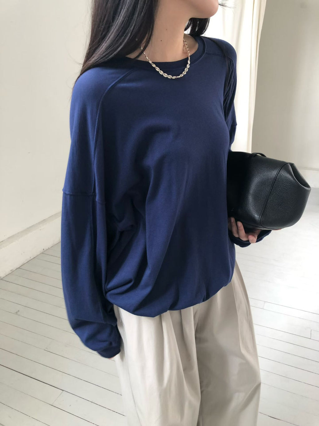 輕薄寬鬆衛衣 (4色)