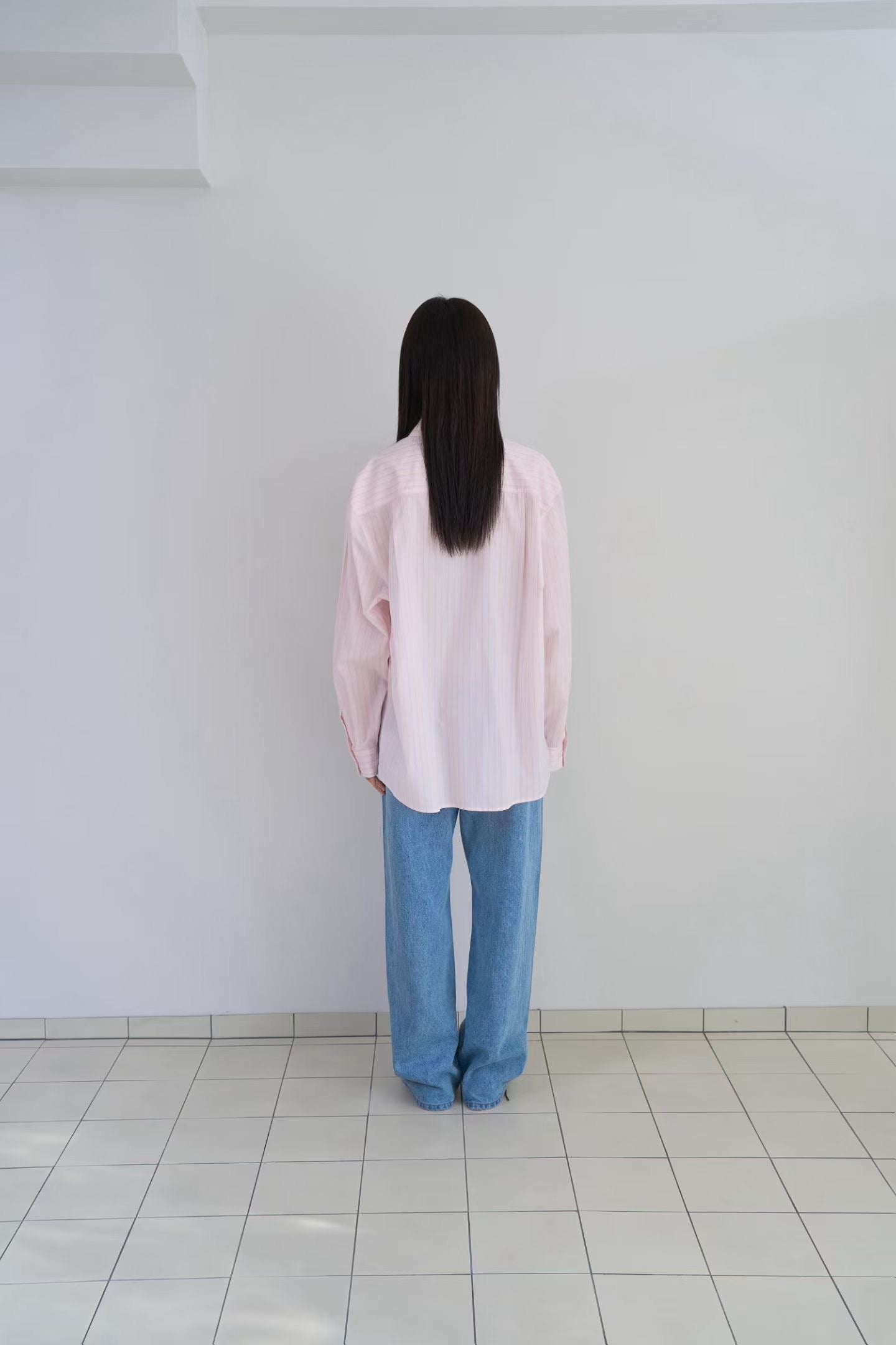 棉質條紋襯衫 (3色)