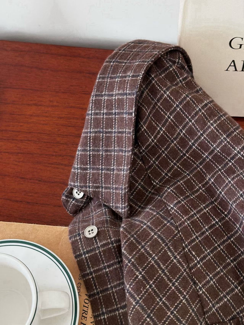 格紋襯衫 2色