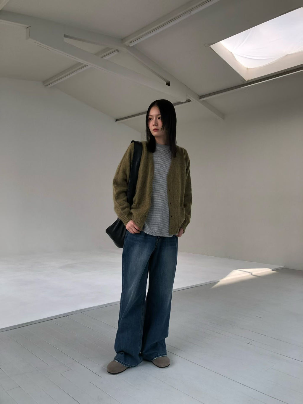 V領排釦針織外套 5色