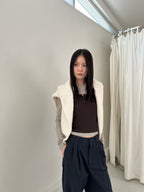 層次穿搭✨拼色背心長袖上衣 4色