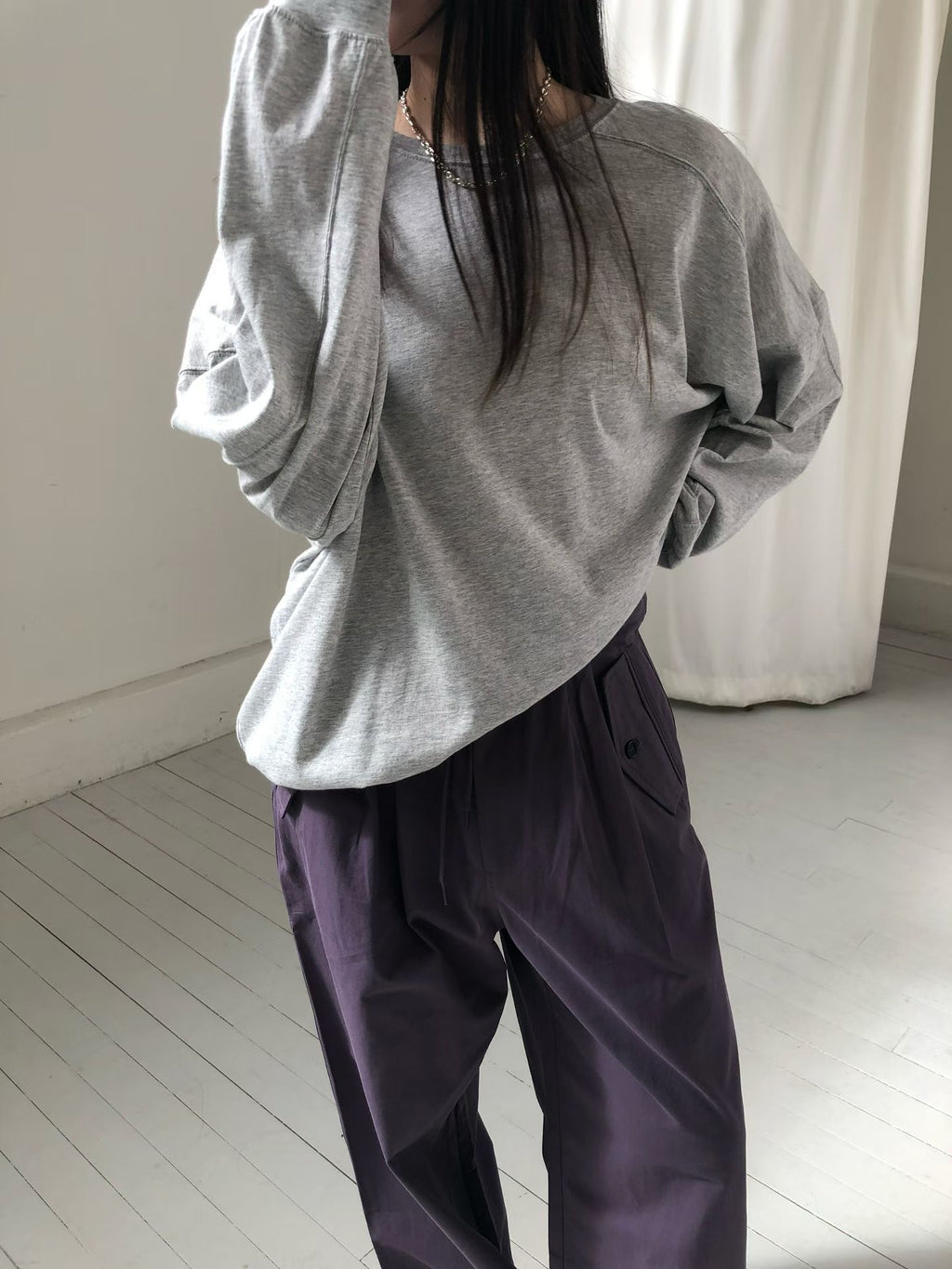 輕薄寬鬆衛衣 (4色)