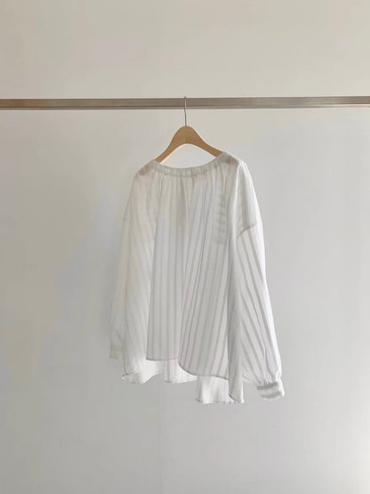 後蝴蝶結綁帶Blouse