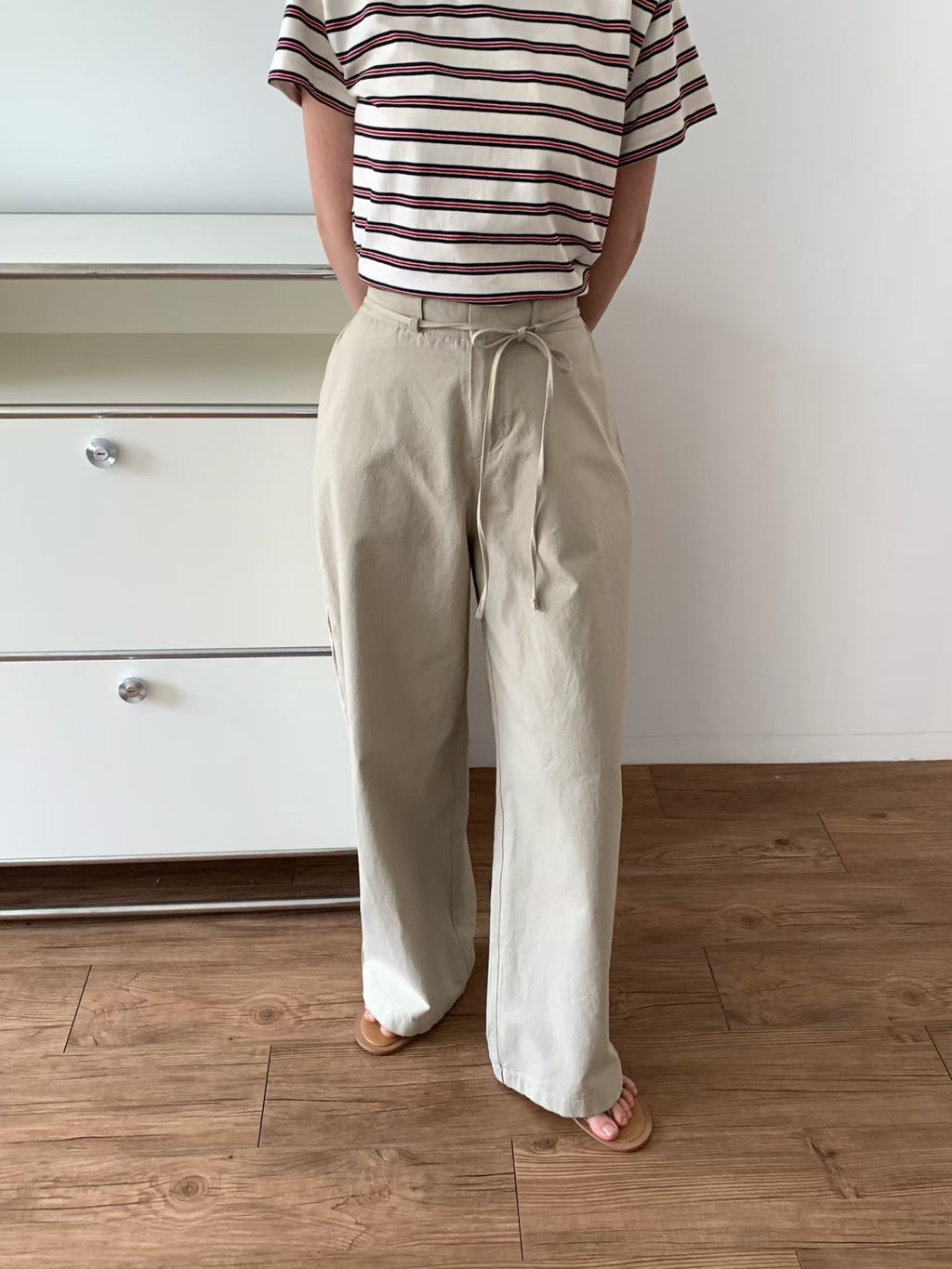 圓領條紋Tee (3色)