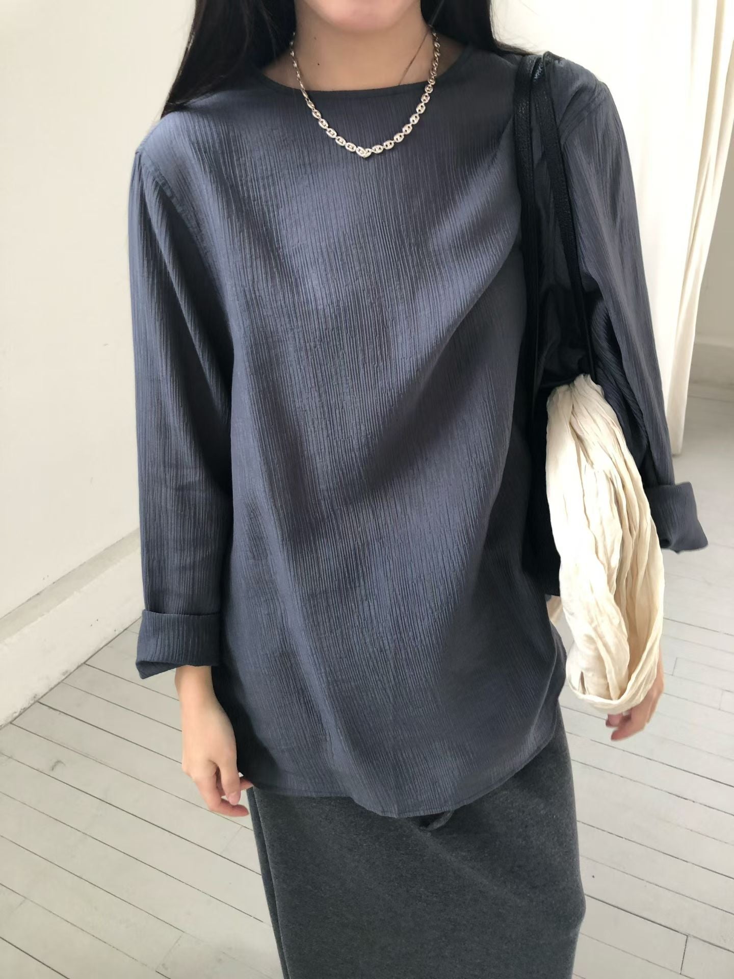 簡約寬鬆上衣 (3色)