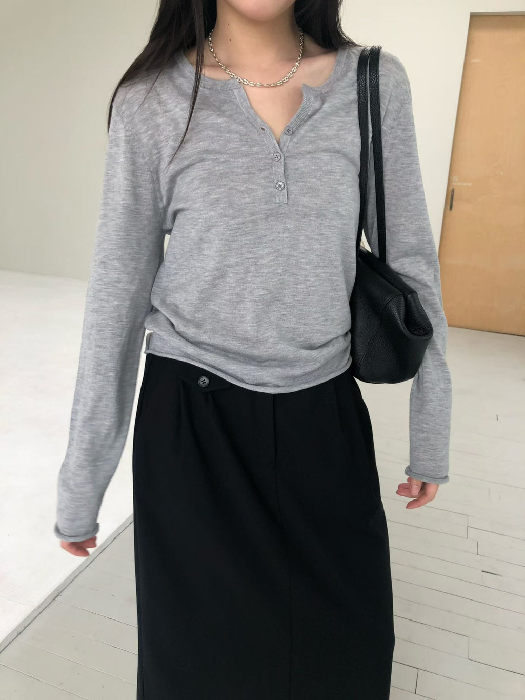 春季針織上衣 (2色)