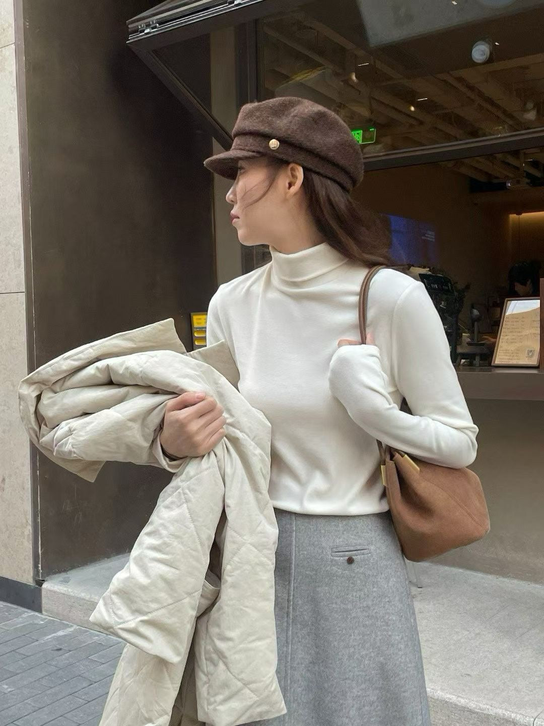 淨色高領上衣 5色