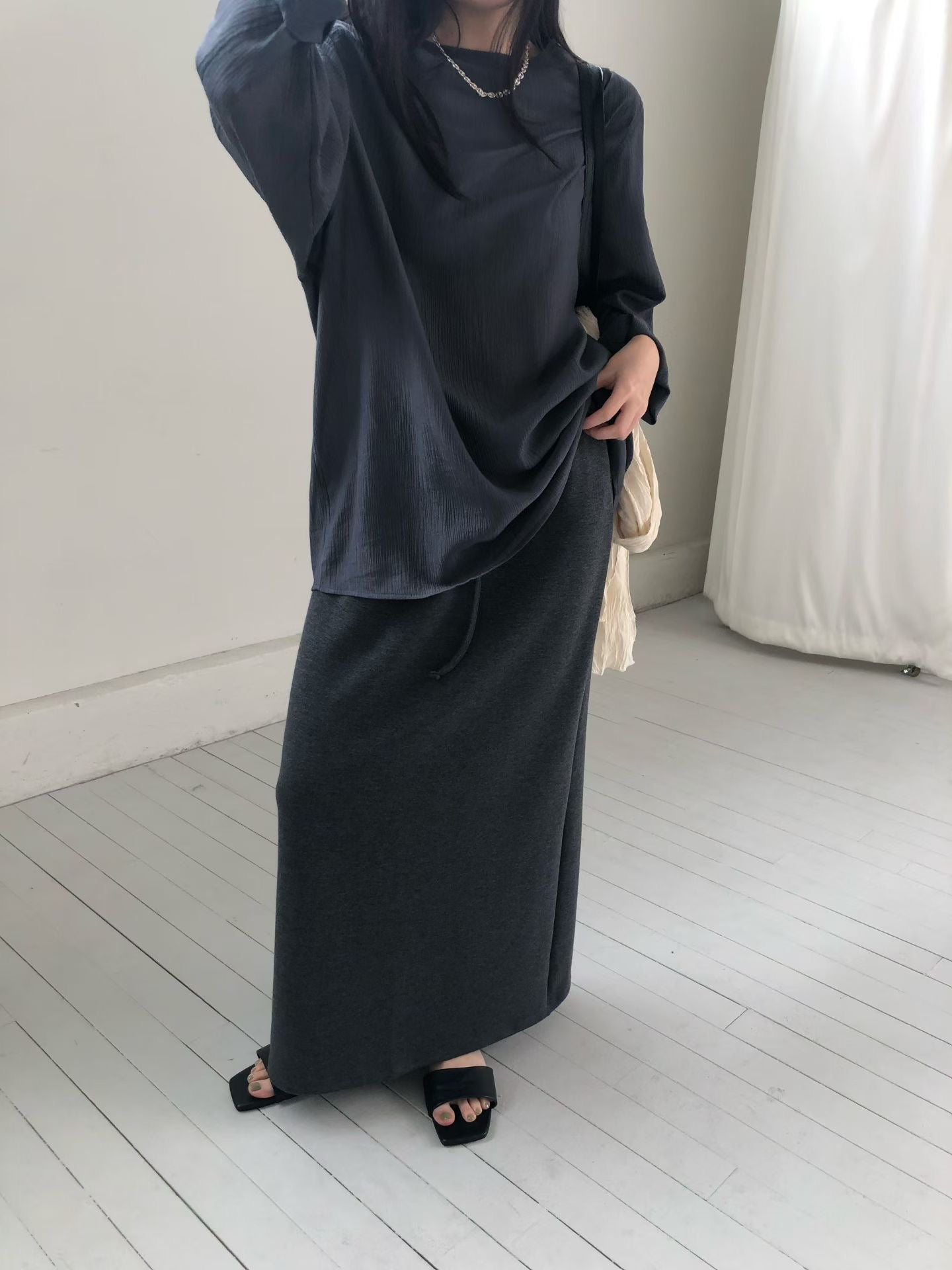 簡約寬鬆上衣 (3色)