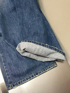 復古內刷毛牛仔褲