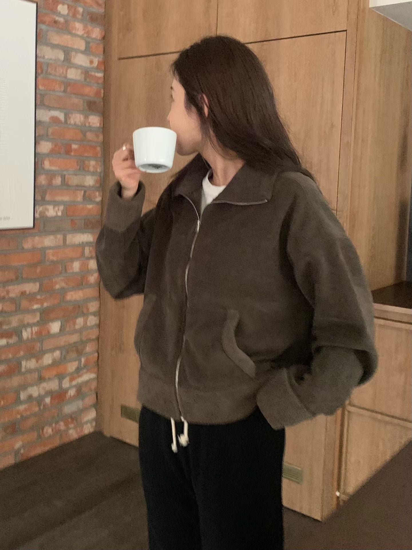 Teddy 高領外套 (2色)