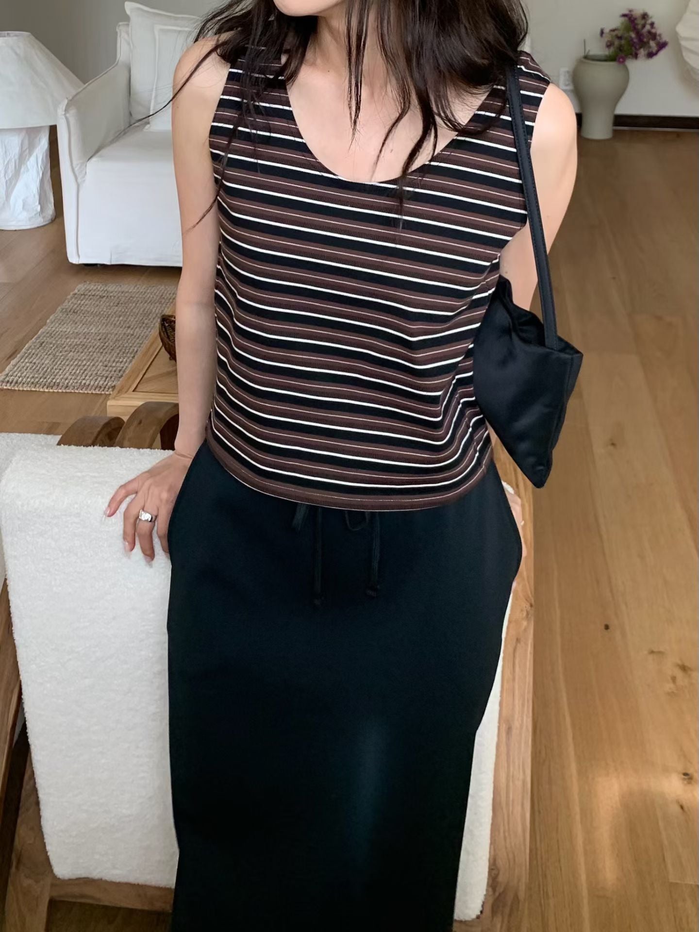 Essential Striped Sleeveless Top (3 Colors)