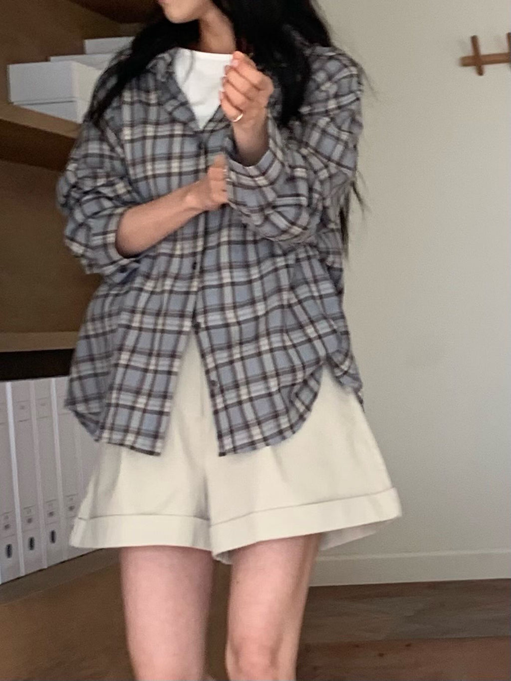 日常格紋襯衫(2色)