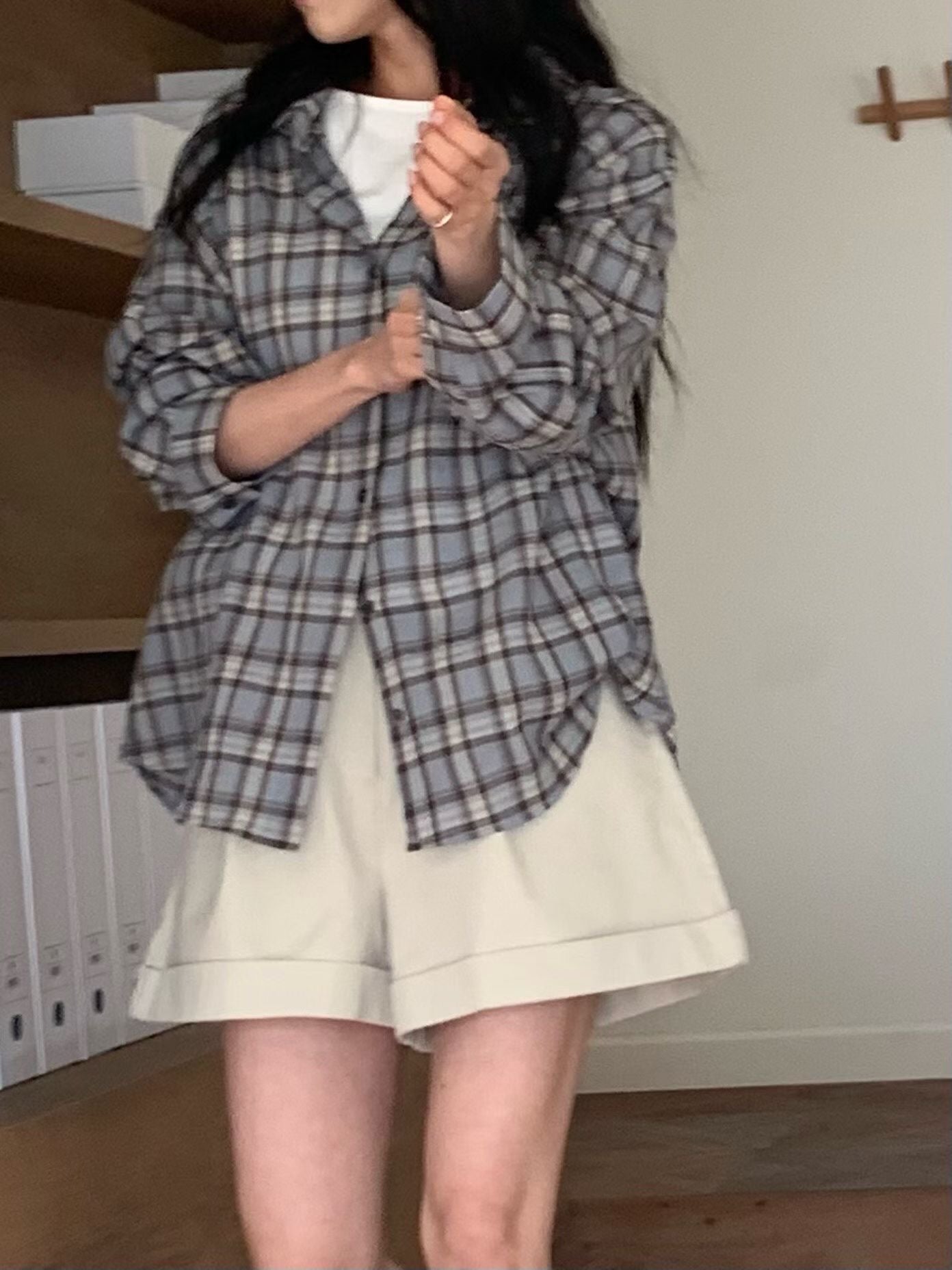 日常格紋襯衫(2色)