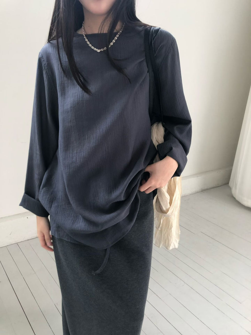簡約寬鬆上衣 (3色)