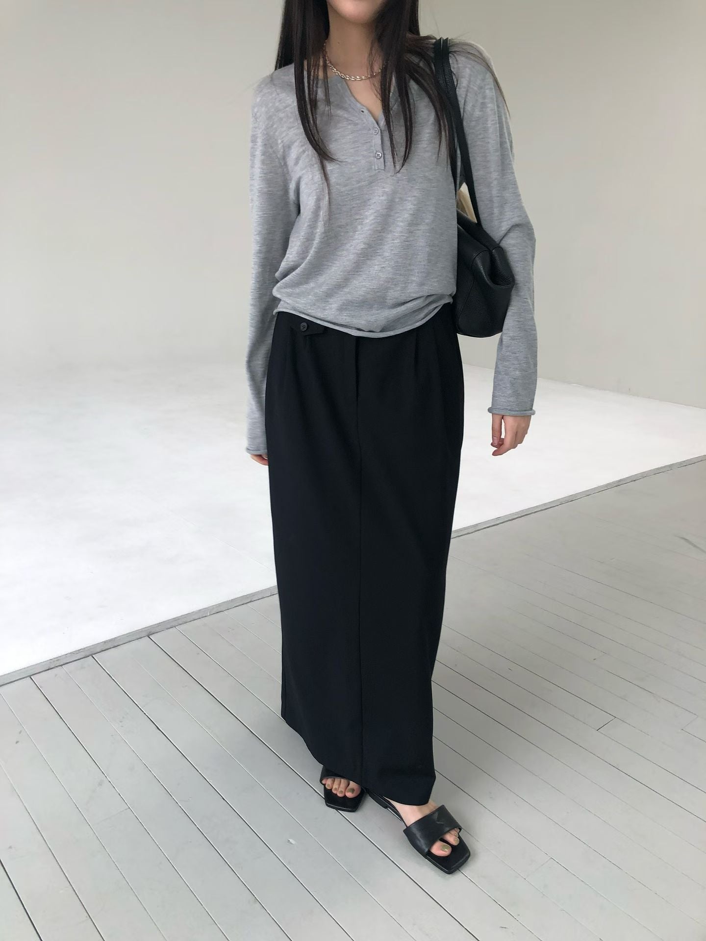 春季針織上衣 (2色)