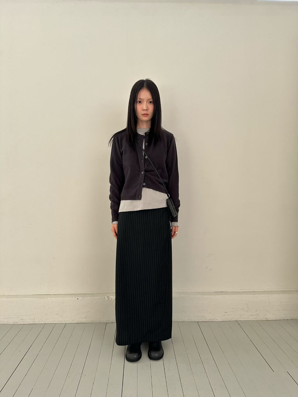 直紋鉛筆裙 2色