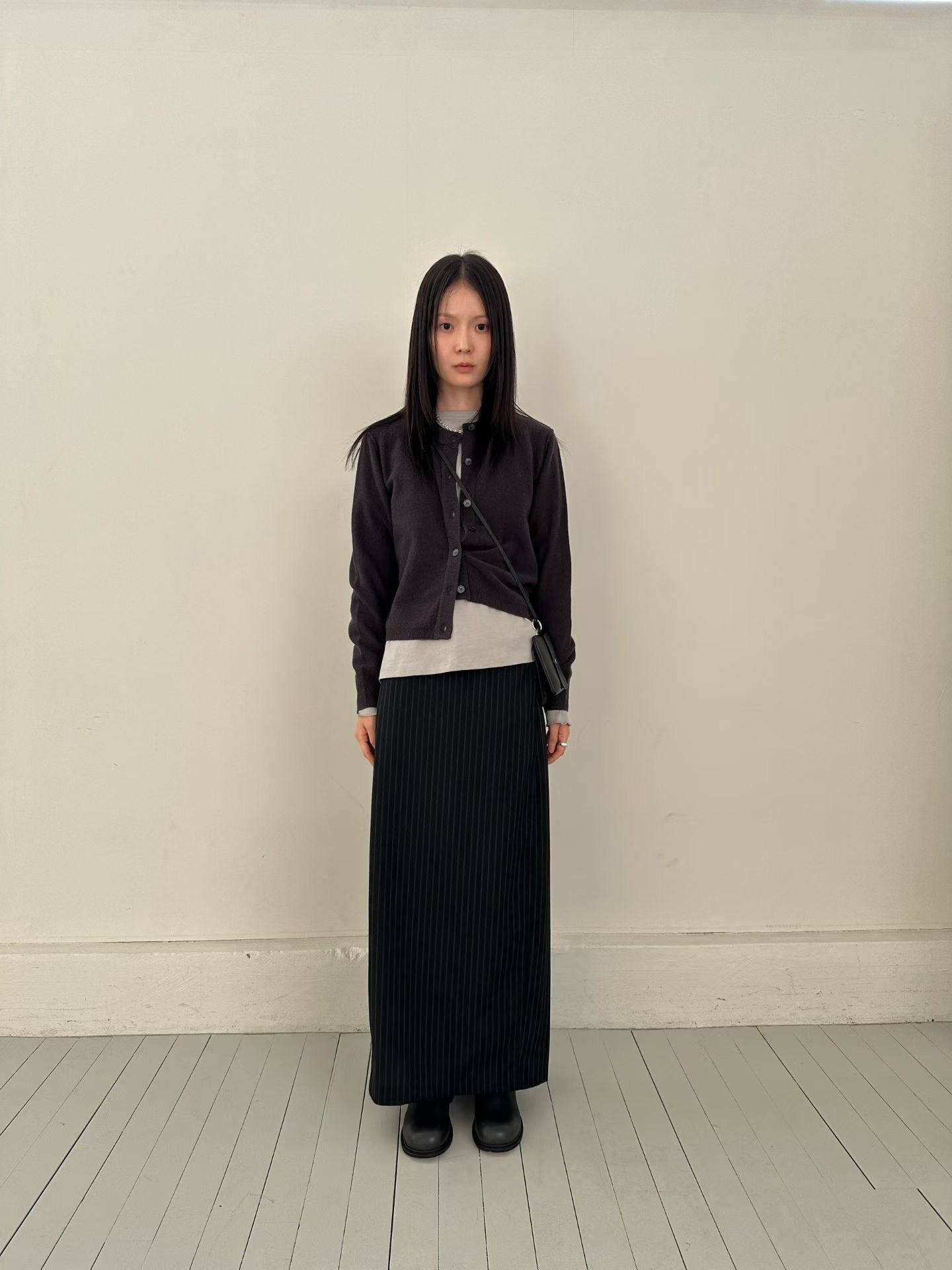 直紋鉛筆裙 2色