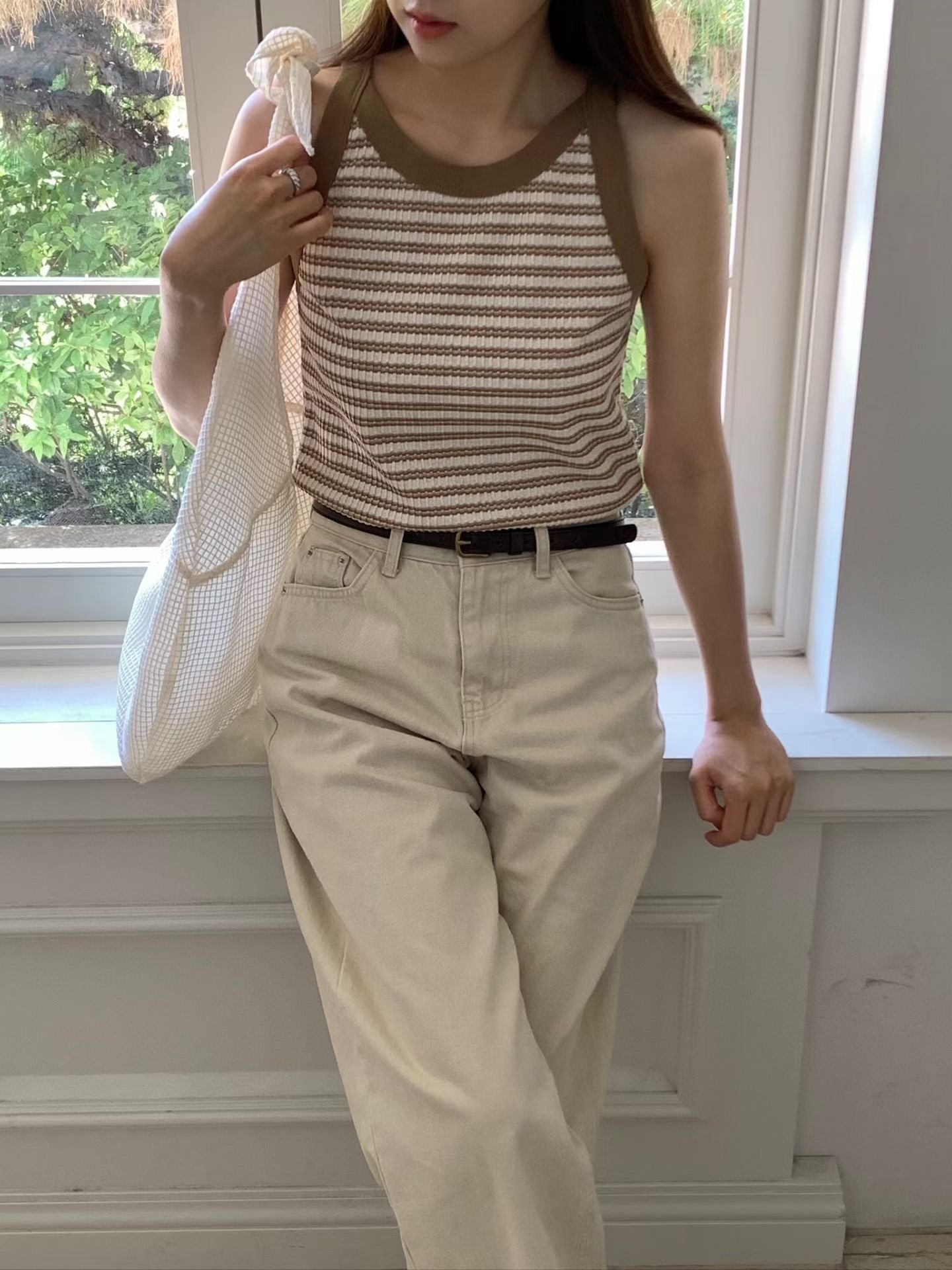 Daily Basic 米色牛仔褲